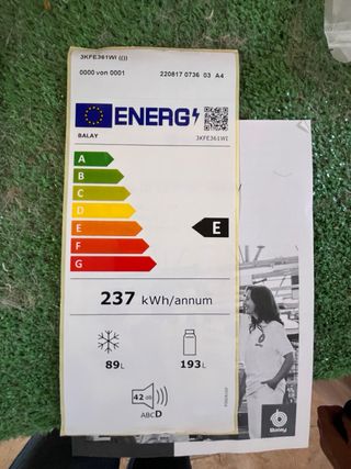 Frigorífico Combi Balay 3KFE361WI