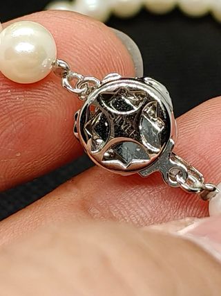 Collar Perlas Japonesas Plata 7mm