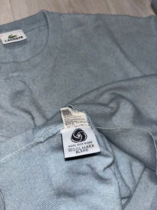 Jersey Lacoste Azul Claro vintage y2k retro