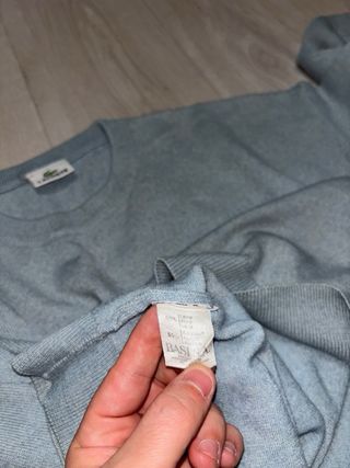 Jersey Lacoste Azul Claro vintage y2k retro