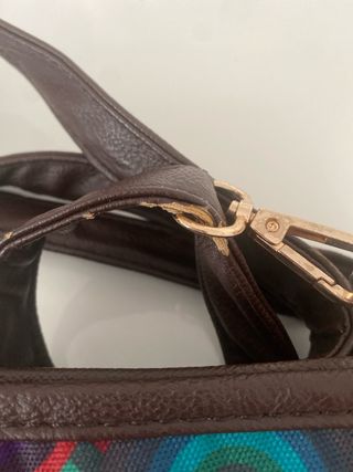 Bolso bandolera estampado cebra y círculos