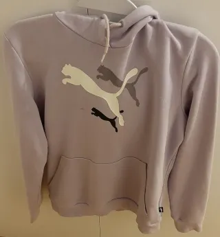 Sudadera Puma lila con Logo