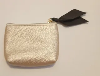 Portamonete donna cuore nero e oro