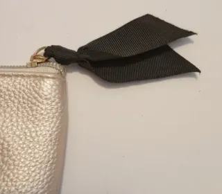 Portamonete donna cuore nero e oro