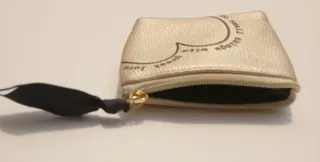 Portamonete donna cuore nero e oro