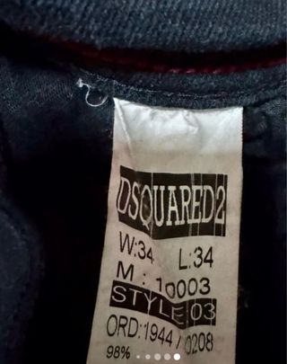 Pantalón Dsquared2 Negro 34x34