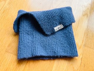 Buff cuello niño azul