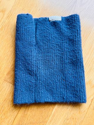 Buff cuello niño azul