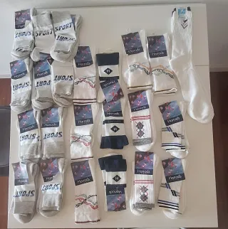 Calcetines Harrods grises y blancos