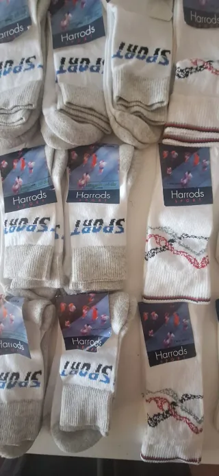 Calcetines Harrods grises y blancos