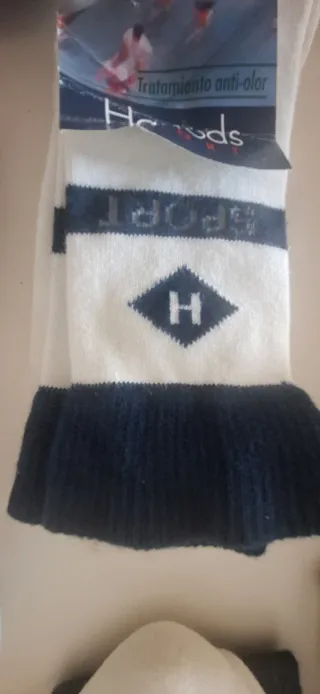 Calcetines Harrods grises y blancos