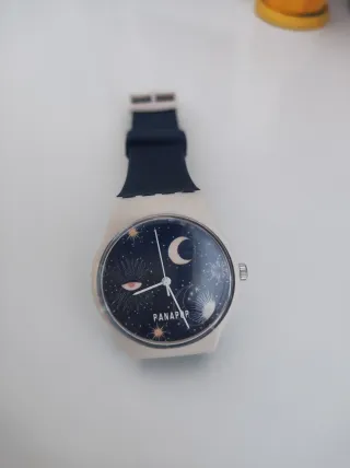 Reloj Panapop Beige y Azul