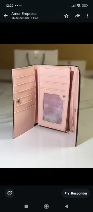 Portafogli Lancaster Beige/Rosa