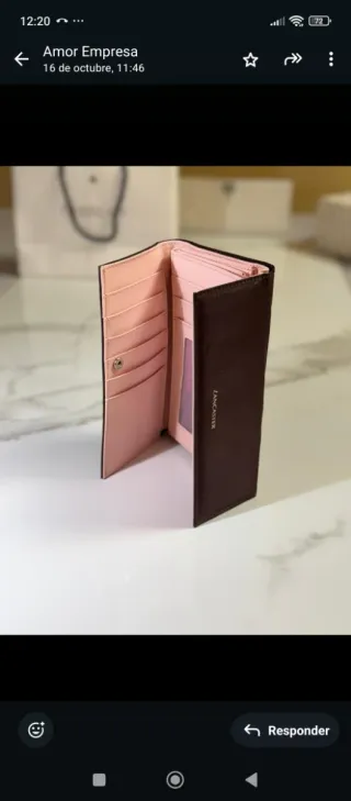 Portafogli Lancaster Beige/Rosa