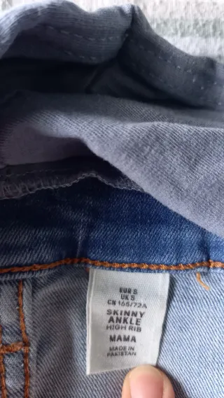 Pantalón premamá vaquero azul