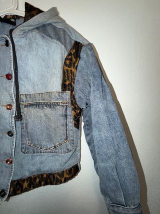 Chaqueta vaquera invierno patchwork Desigual