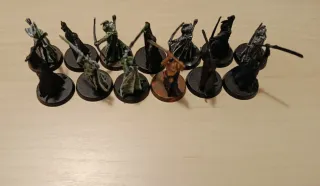 13 elfos + faramir + 13 Orcos Moria, MESB