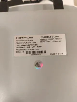 Ordenador Hopos + Impresora Tickets