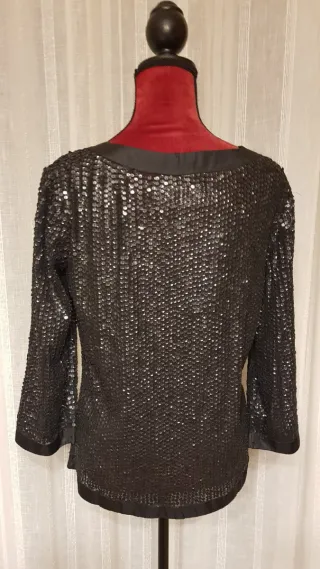 Chaqueta Zara Lentejuelas Negra