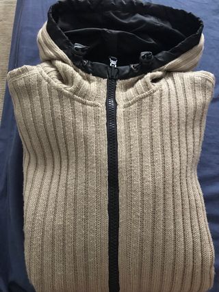 Chamarra Reversible Schott NYC Beige/Negro