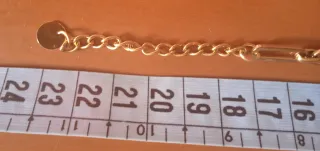 Pulsera acero inoxidable eslabones dorada