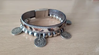 Pulsera Zamak con Monedas