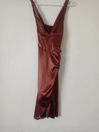 Vestido fiesta marrón Nuevo