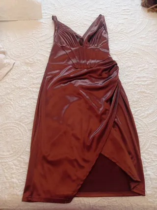 Vestido fiesta marrón Nuevo