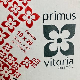 4 Cajas Azulejos Blancos 10x20 cm (4 m2)