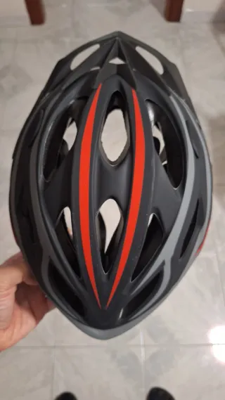 Casco Bici Grigio e Rosso