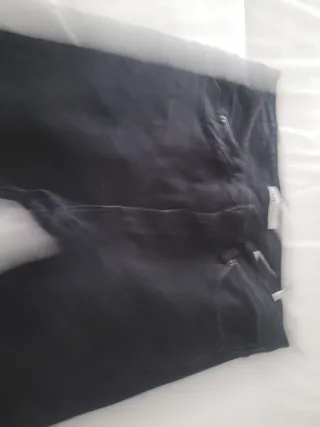 Pantalón Zara Hombre Elástico Talla 44 Negro