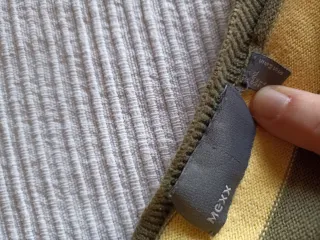 Jersey cuello pico rayas mujer