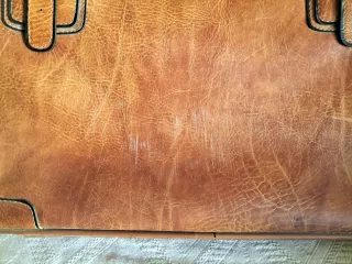 Juego Maletas Cuero Vintage Marrón