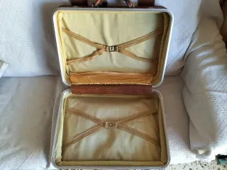 Juego Maletas Cuero Vintage Marrón