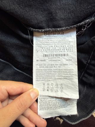 Chaqueta vaquera negra