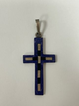 Colgante Cruz Antigua Plata Ley