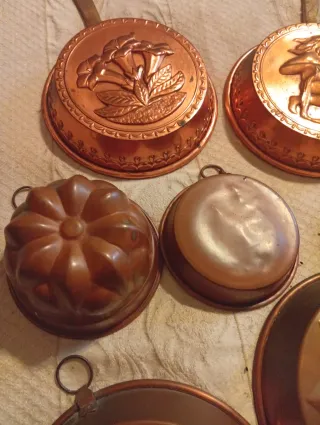 Set 7 Stampini Rame Vintage