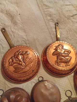 Set 7 Stampini Rame Vintage