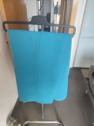 Pantalón señora talla grande turquesa