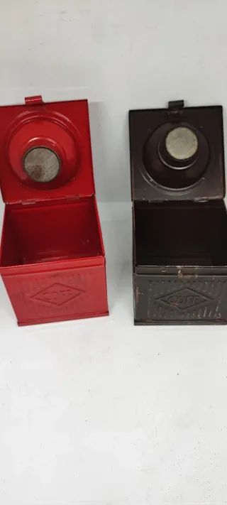 2 Macinini Caffè Vintage Rossi e marrone