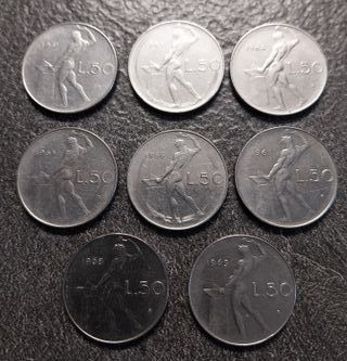 50 Lire Vulcano anni: 61-63-64-65-66-67-68-69 Ita