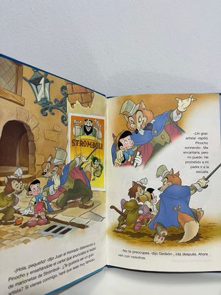 Lote libros Disney: Princesas con Cd y Pinocho.