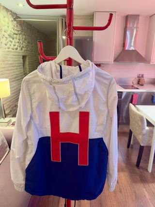 Cortavientos Tommy Hilfiger Blanco/Rojo/Azul