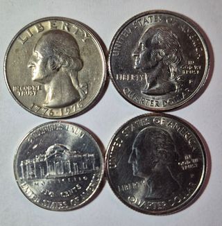 USA, 4 monete commemorative, anni vari. SPL.