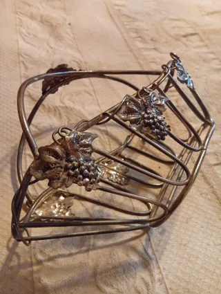 Porta bottiglie vintage decorato