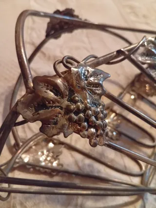 Porta bottiglie vintage decorato