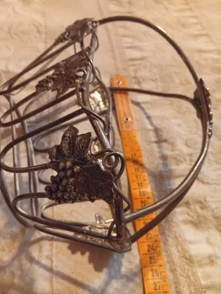 Porta bottiglie vintage decorato