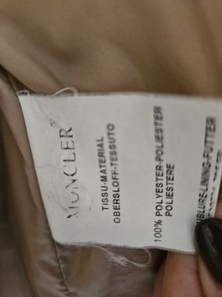 Abrigo Moncler Beige