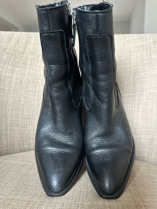 Botines piel Mango negros