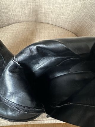 Botines piel Mango negros